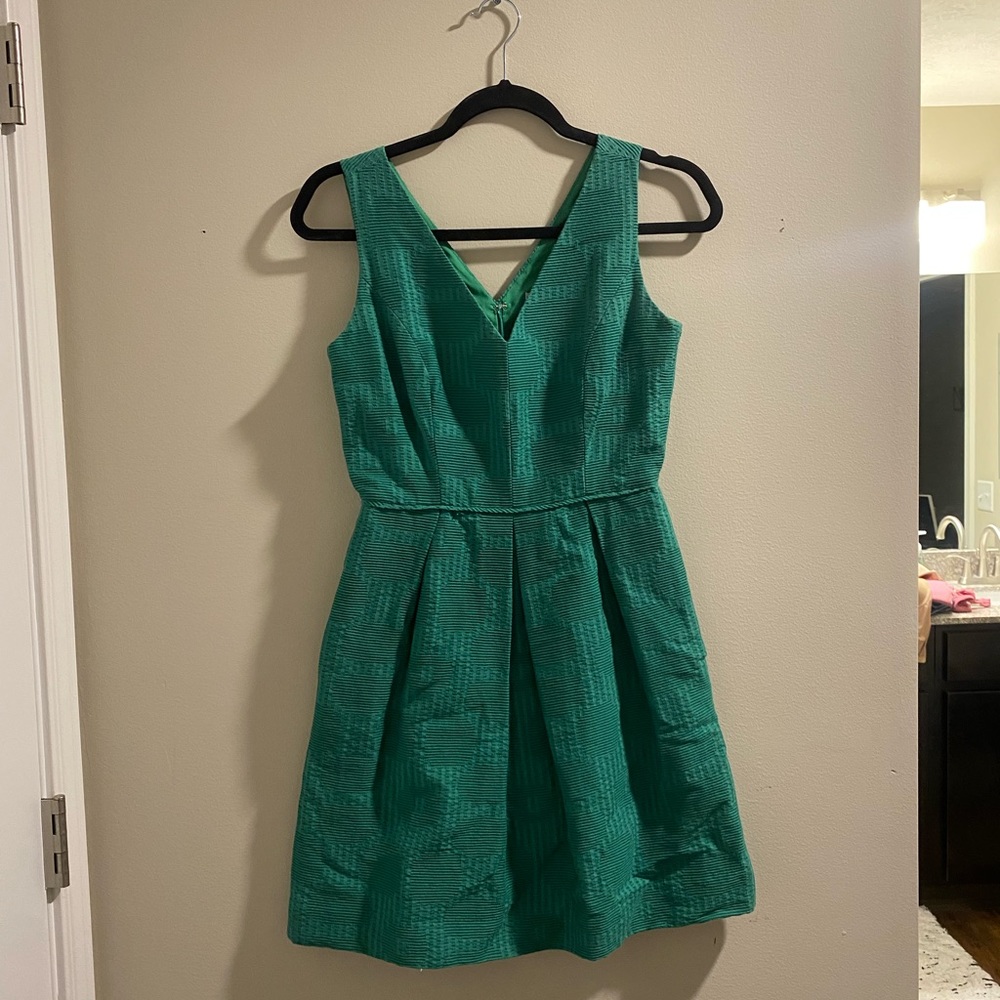 Emerald Green Lightly warn J Crew 00 dress